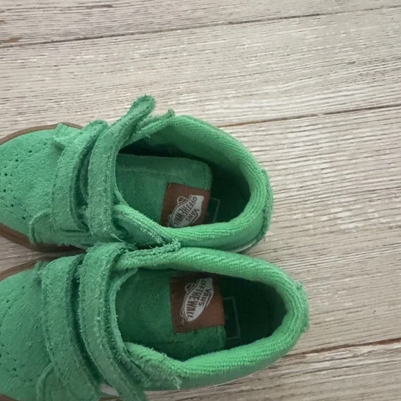 Vans Green and Brown Kids High-Top Sneakers - Picture 8 of 8